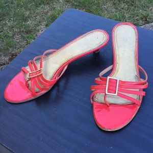 Talbots Hot pink kitten sz 8